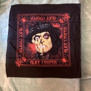 NEW Alice Cooper Bandana Scarf 2015-2017 Motley Crew Tour Concert Very Rare